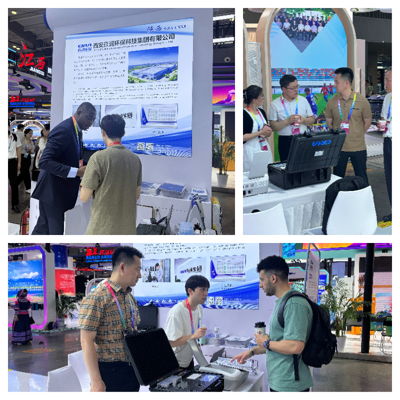 第四屆中國—非洲經貿博覽會贏潤集團工作人員與參與人員進行交流